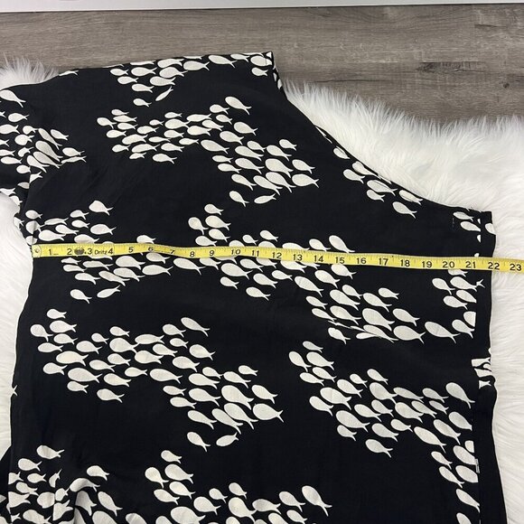 Ava Sky Hawaii Womens Large Black Fish Print One Shoulder Maxi Dress - Picture 10 of 12